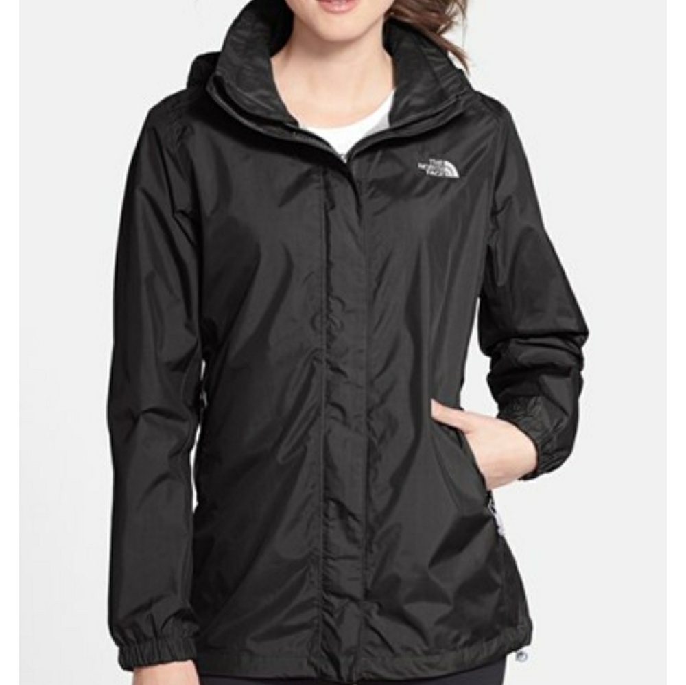 Black North Face Resolve Rain Jacket